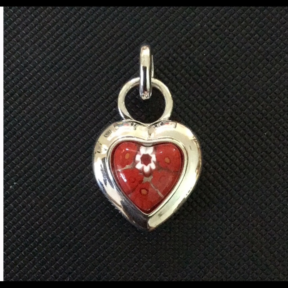 Murano Millefiori Silver Heart pendant by Alan.K
